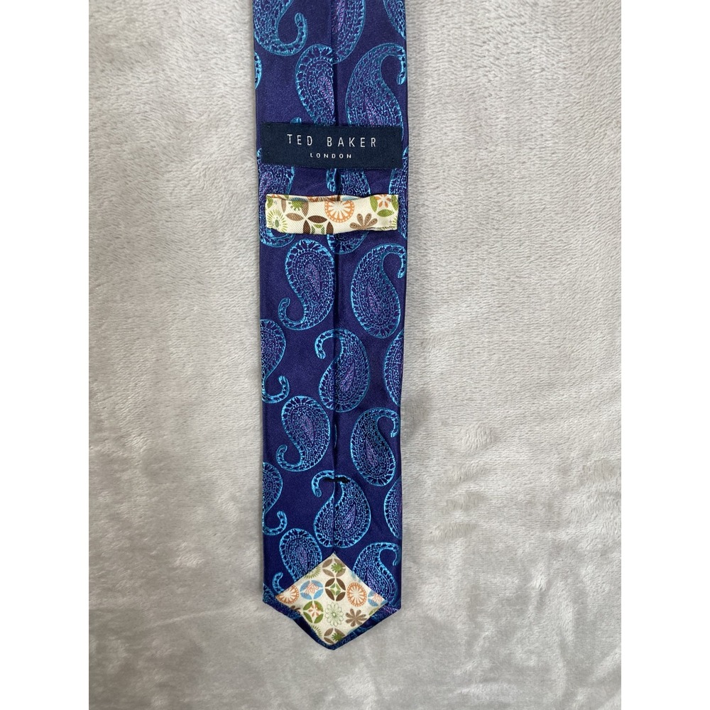 Ted Baker London Tie Men's‎ Blue Paisley Silk